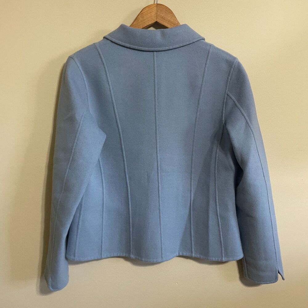 Pendleton Light Blue Merino Wool Jacket Blazer S … - image 2